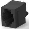 Socket, RJ11/RJ14, 4 pole, 6P4C, Cat 3, solder connection, PCB mounting, 5520258-2