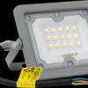 LX400230 LED floodlight, 10 W, 900 lm, 4000 K, grey, IP65