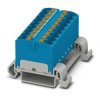 Blok rozdzielczy PTFIX 18X4-NS35A BU, niebieskie złącze przemysłowe - 18 punktów przyłączeniowych o przekroju 4mm2 /8szt./