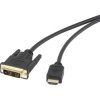 Renkforce RF-4212216 DVI-D to HDMI Adapter Cable 1.8m Gold Plated Connectors