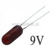 Żarówka 9V 50mA miniaturowa czerwona
