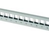 19 inch module carrier, 24 x RJ45, horizontal, 1 row, (W x H x D) 482.6 x 44 x 28 mm, light gray, 100021496