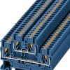 Double level terminal, push-in connection, 0.14-4.0 mm², 22 A, 6 kV, blue, 3210570
