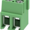 PCB terminal, 2 pole, pitch 5 mm, AWG 20-10, 32 A, screw connection, green, 1935776