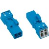 WAGO 890-1112 Winsta Mini Plug without Strain Relief Housing 2 Pole Blue