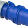 CEE plug, 3 pole, 16 A/230 V, blue, 6 h, IP44/IP54, 013-6