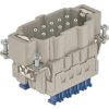 Wkładka złącza dużej mocy 10-pinowe HARTING 16A 10P Męski Zacisk klatkowy Montaż na panelu Proste