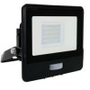 Reflektor LED 20W +czuj. NW czarny +mufa V-TAC
