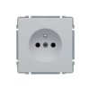 KOS 66 Gniazdo pojedyncze z uziemieniem bez ramki biały 660434 KOS