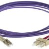 Kabel światłowodowy, średnica: 50/125μm, OM3 Wielomodowy, Fioletowy, LC/SC