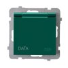 AS Gniazdo hermetyczne z uziemieniem DATA IP-44 wieczko w kolorze wyrobu zielony GPH-1GZD/m/12/w OSPEL