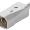 Wtyk zasilający IEC Kaiser, 10 A, 250 V, 3-pin, szary