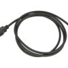 Kabel; USB; W-C-USB/DC; wtyk USB-A; wtyk DC 2.1/5.5; 1m; czarny; okrągły; PVC; Wentronic; RoHS