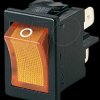 01855.1104-00 Rocker switch, 2-pin, OFF, orange I-O, illuminated