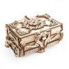 Antyczna szkatułka - model mechaniczny do składania - fornir - 185 elementów - Ugearsmodels 70089
