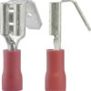 Konektor żeński, częściowa izolacja PCW, rozgałęzienie, 6.3x0.8 mm, 0.5-1.0 mm2, czerwon