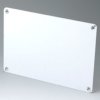 Front plate, aluminum, (W x H x D) 186.5 x 2 x 131.5 mm, gray, B4142106