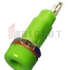 Gniazdo panelowe 4mm GL5-GN 10A, zielone SCI