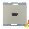 BERKER K.5 Gniazdo HDMI multimedialne z przyłączem 90° stal szlachetna lakierowana 3315437004 HAGER