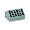 WAGO 806-110 10 Pole 20 Conductor 5mm 10A 45° PCB Terminal Bl for Pin Strip Grey