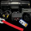 31816 Professional cable winch 12 V, 2727 kg, 2.57 kW, steel cable