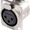 Złącze montażowe XLR, 3-Pin Hicon HI-X3DF-G