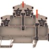 Multi level terminal block, spring balancer connection, 0.5-2.5 mm², 20 A, 6 kV, dark beige, 1782320000