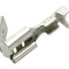 Konektor żeński+męski nieizolowany 6,3mm, ocynk