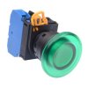 YW1L-M4E10Q4G Green 24V illuminated 22mm Mushroom Momentary Push Button Switch NO IP65 IDEC