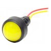 kontrolka LED 20mm 12-24V żółta KLp-20