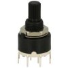 Przełącznik; obrotowy; SR16A-2x4-18T15; 4xON; 4 pozycje; bistabilny; na panel; przewlekany (THT); 2 tory; czarny; 0,3A; 60V DC;