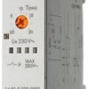 Staircase timer switch, 30 s to 20 min, staircase light function + service function, 1 Form A (N/O), 110-230 VAC, 16 A/230 VAC,