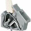 PCB terminal, 1 pole, pitch 5 mm, AWG 28-12, 24 A, cage clamp, gray, 256-401