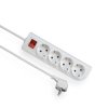 Przedłużacz z wyłącznikiem 4-gniazda z/u SCHUKO 5m /OMY 3x1/ PSCH-405W