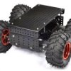 Pololu Dagu Wild Thumper 4WD All-Terrain Chassis, Black, 34:1