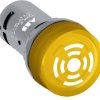 Brzęczyk 230V ac/dc Żółty ABB średnica wycięcia 22mm Montaż panelowy Śruba