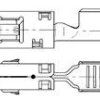 Receptacle, 0.35 mm², AWG 22, crimp connection, tin-plated, 967541-1
