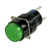 LAS1-AY-11/G/24 przełącznik chwilowy, podświetlany zielony OFF-(ON); 24V