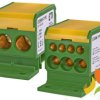 Blok rozdzielczy 1-biegunowy 192A (2x4-70 mm2/3x25-25 mm2+4x25-16 mm2) TH35 żółto-zielony EDBM-7/PE 001102424 ETI