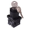 2 Position Latching 22mm Key Switch NO/NC