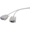Renkforce RF-4218654 Serial D-SUB 9-Pin Extension Cable 3.00m Beige