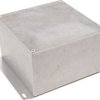 Aluminum die cast enclosure, (L x W x H) 125 x 125 x 79 mm, natural, IP54, 1590KF
