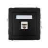 DECO Gniazdo komputerowe RJ45 kat.5e 8-stykowy czarny mat 12DGK-1 KARLIK