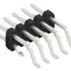 Pin header, 10 pole, pitch 2 mm, straight, black, 10062262