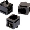 Socket, RJ11/RJ12/RJ14/RJ25, 6 pole, 6P6C, Cat 5, solder connection, through hole, 615006138521