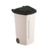 Kosz do recyklingu Rubbermaid Afvalbak voor buiten 100 LTR, RUBBERMAID beige met zwart deksel 8713631019212, 1 szt.