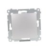 Simon 54 Przycisk Pojedynczy, Szybkozłącza, Srebrny Mat Dpr1.01/43