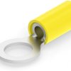 Insulated ring cable lug, 3.0-6.0 mm², AWG 12 to 10, 8.3 mm, M8, yellow, 160296