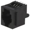 Gniazdo RJ12 6-pin z blokadą panel stop Układ 6p6c THT 5520258-3