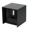 Kinkiet ogrodowy LED 2x3W 730 czarny Kobi Querek